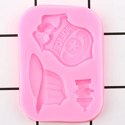 XMOLDNMS Sheriff Badge Fondant Siliconen Mal voor Cake Decoratie Cupcake Topper Snoep Chocolade Polymeer Klei Gum Pasta