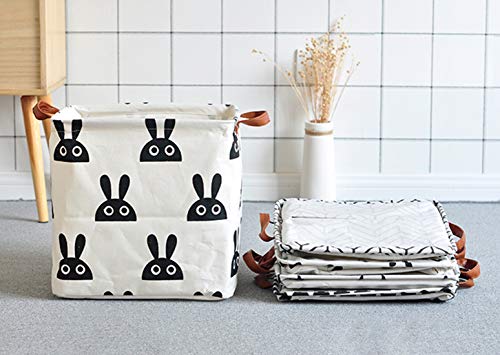 Kiuatsjr 43233-5392 Square Canvas Toy Storage Bins Basket With Handle Collapsible Toy Organizer For Nursery Storage, Kid'S Toy & Laundry, Gift Baskets thumb #4