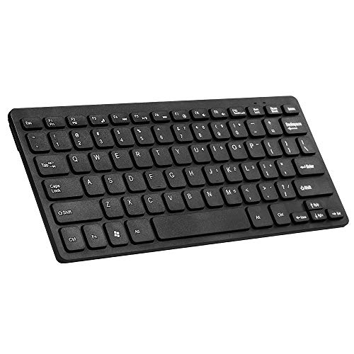 Mini Keyboard, Compact 78 Key Wired USB Keypad, Slim...