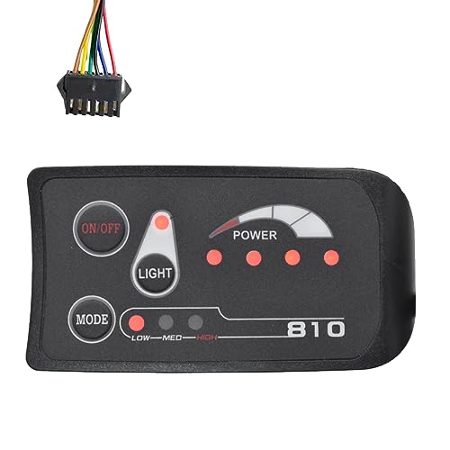 iFutniew S810 E-Bike Meter LED Display IP65 36V UART für Elektrofahrrad Elektrofahrrad Meter Zubehör (SM 6PIN)
