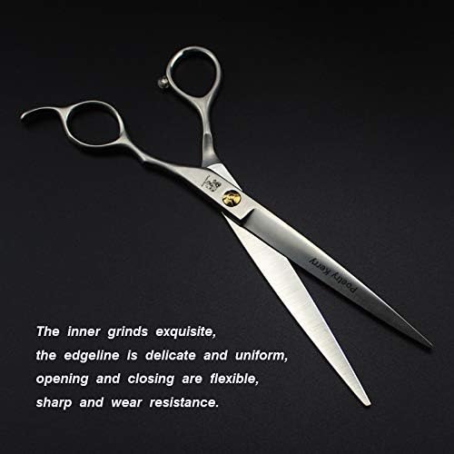 high-end Professional pet Care 7 inch pet Scissors 440C Steel Silver