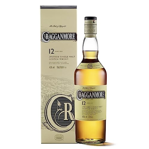 Cragganmore 12 Year Old Single Malt Scotch Whisky | 40% vol | 70cl | Malty Taste | Speyside Whisky with Hints of Wood Smoke & Sandalwood | Single Malt Whisky | Long Finish