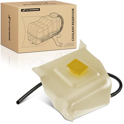 A-Premium Engine Coolant Overflow Recovery Reservoir Tank [with Cap & Tubing] Compatible with Jeep Commander 2006-2010 3.7L 4.7L 5.7L, Grand Cherokee 2005-2010 3.7L 4.7L 5.7L 6.1L - Front Side