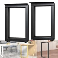 Amazon.co.jp: 2 個のテーブル脚、黒 家具の脚 アイアンレッグ