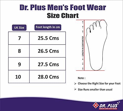 DR PLUS Men's Healthcare, Diabetic and Orthopedic Light Weight MCR/MCP Slipper/Sandals/Floaters