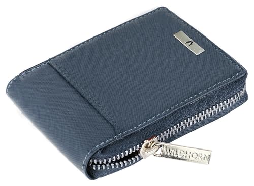 Image of WildHorn Rfid Protected Leather Wallet For Men,blue
