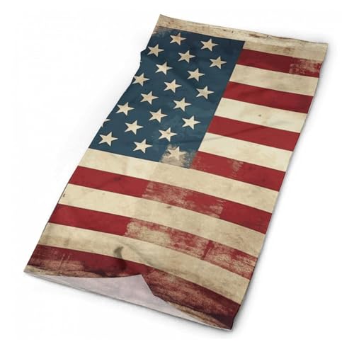 Mascarilla facial cuello transpirable a prueba de viento con diseño de bandera americana vintage USA para hombres y mujeres miniatura 1