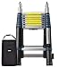 Produktbild WORHAN® 5m TELESKOPLEITER 2 in 1 ANLEGELEITER KLAPPLEITER ALU TELESKOP LEITER MULTIFUNKTTIONS LEITER 500cm K5C+bag