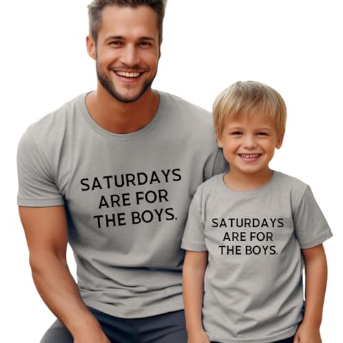 Saturdays Are For The Boys Gifts From Baby Boy, Matching Shirts For Father And Newborn Son, Daddy and Me Matching Outfits, Father Son Matching Shirts, Dad And Toddler Boy Gift.