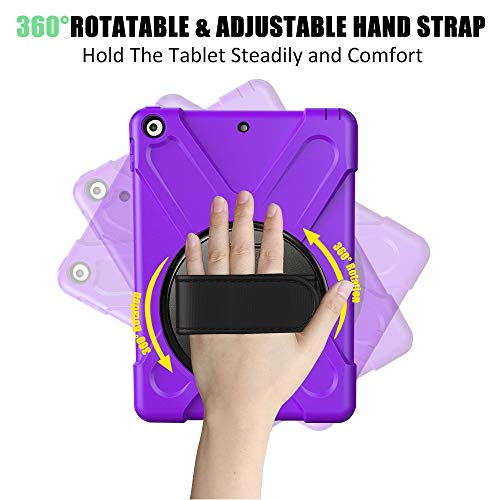 Protégez votre iPad 8e génération avec cet étui robuste violet - 5
