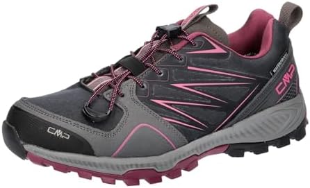 CMP Atik Wp Trail Running Shoes, Titanio-Amaranto, Woman, 36