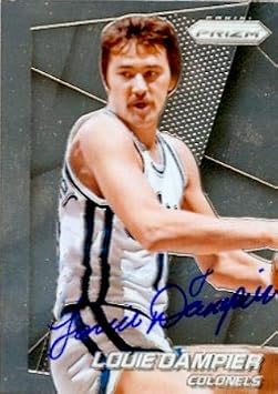 527637 Louie Dampier Autographed Basketball Card - Kentucky Colonels 2014 Panini Prizm No.165