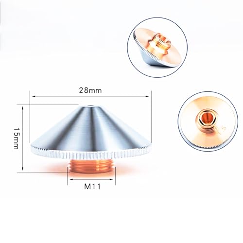 Buse de découpe laser pour atelier de métallerie buse double couche D28 H15