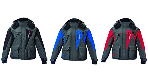 Strikerice Predator Jacket, Warm Waterproof Fishing Jacket For Men With Sureflote Technology Gray/Black, Xx-Large #TOP3