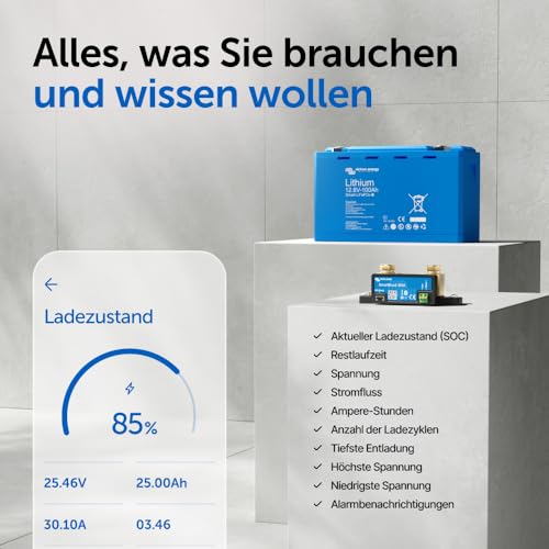 Victron Energy SmartShunt 300A - 50mV - Smart Shunt Batteriewächter (Bluetooth)