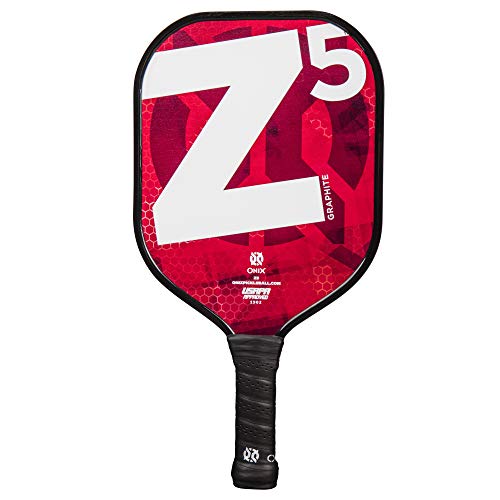 ONIX Graphite Z5 Graphite Carbon Fiber Pickleball Paddles with Cushion Comfort Pickleball Paddle Grip - USA Pickleball Approved