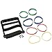 Rolyan Ergonomic Hand Exerciser with Padded Handle, Adjustable Squeeze Tool with 4 Pairs of Rubber Bands of Progressive Resistance for Finger, Hand, and Thumb Strengthening, Improving Weak Grip, Black
