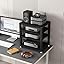 3-Tier Desktop Audio Rack AV Media Stand for HiFi Systems Stereo ...