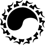  UNLIMITED STENCILS Plantilla de tatuaje con aerógrafo Yin Yang Tribal # 137