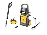 hidrolavadora black & decker pw1400w/110b Sistema total de parado Stanley 14142 Hidrolimpiadora, Motor Universal con Mini Patio y Cepillo Fijo, 1800 W