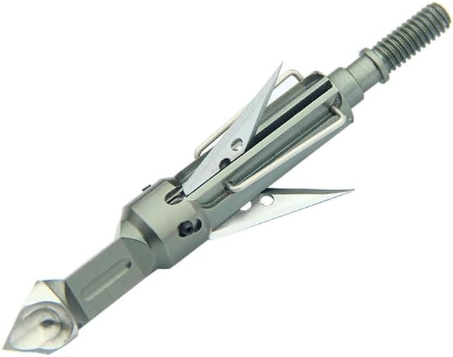 5pcs Stainless Steel Smoke Trail Archery Arrow Points for 6.2mm Inner Diameter Carbon Arrows, Outdoor Shooting Practice