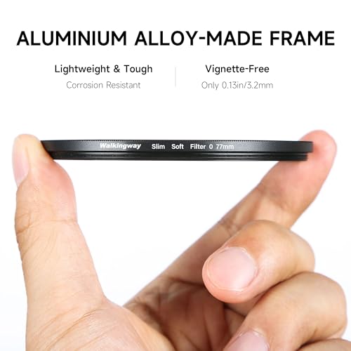 Image of Walking Way 67MM Soft Focus Filter White Pro Mist Diffusion Filter Ultra Light Dreamy Fog Effect Circular Lens Filter Softening Diffuser for Video /Vlog /Portrait Photography