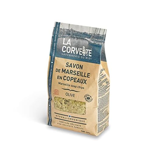 La Corvette Sachet de Savon de Marseille en Copeaux à l'huile d'Olive Extra Pur Ecocert 750 g