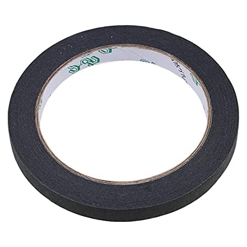 Lovermusic Black 0.39inch Width Guitar Pickup Coil Tape Electrical Insulation Adhesive Tape Instrument Accessories Cover