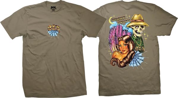 DGK Night Moves SS Tshirt XLarge-Sand