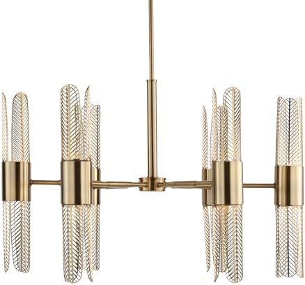 Uttermost 21391 Cret - 96W 12 LED Chandelier-20.63 Inches Tall and 31 Inches Wide