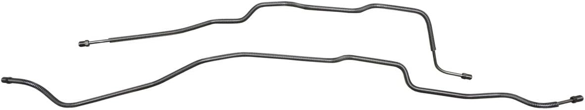 Inline Tube Compatible with 1995-98 Chevrolet GMC Truck 4WD 1/2-Ton 3/16" Rear Axle Lines 2pc, Stainless