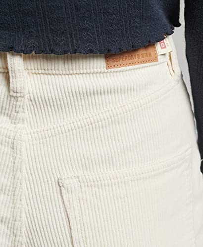 Superdry Para Mujer. W7010743A PantalóN De Pana Vintage Blanco (32/30), Casual, AlgodóN - 4