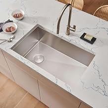 Ruvati 27-inch Slope Bottom Offset Drain Undermount Kitchen Sink Single Bowl - RVH7470