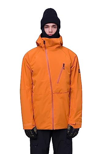 686 Men's Hydra Thermagraph Jacket - Ski & Snowboard Jacket - Water & Weather Resistant - Copper Orange, Medium