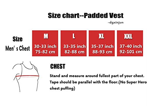 Dgxinjun Men's Padded Compression Shirt Training Vest(3-Pad) Sleeveless T-Shirt And Short Set Ribs, Back,Thighs And Buttocks Elbow Knee Protector - Football Soccer Basketball Hockey Protective Gear #TOP2