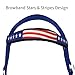 Tahoe Tack American Flag Double Layered Nylon Patriotic Padded Headstall, Reins and Breast Collar with Fringes 3 Items Set, Pony