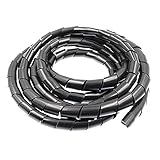 Anti-Aging-Pull-Zieh Schwarzer Kieselgel-Wickelrohr, Silikon-Spiralrohr, Verdrahtungsrohr, Weiche Schutzhülle-2,5 * 4mm * 1m