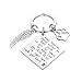 CJ&M Loss of Pet Keychain - Pet Memorial Keychain Jewelry Angel With Paws, Family dog Family cat Family pet Keychain for Pet, Dog Keychain