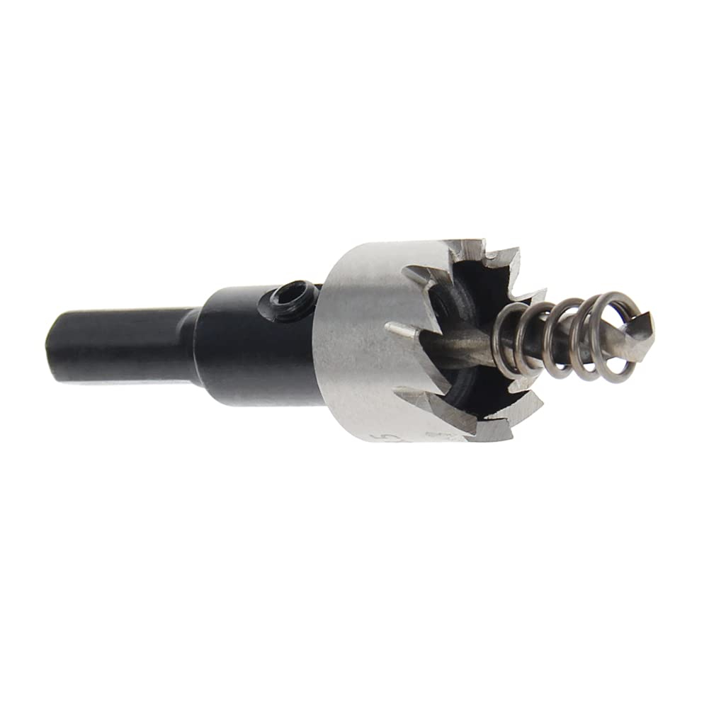Auniwaig 18.5mm HSS Hole Saw Kits for Metal, High-Speed Steel Hole Saw Cutting Kit Drill Bits Opener Cutter Tool, for Cutting Holes on Wood, Stainless Steel, Iron, Aluminum Plate, Black