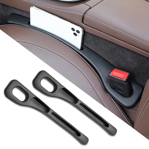 TILONKJ 2 Piezas Rellenador Universal de Huecos para Asientos de Auto,Rellenador Mejorado para Espacios de Asientos 2025,Accesorio para Interior de Automóvil(Negro)