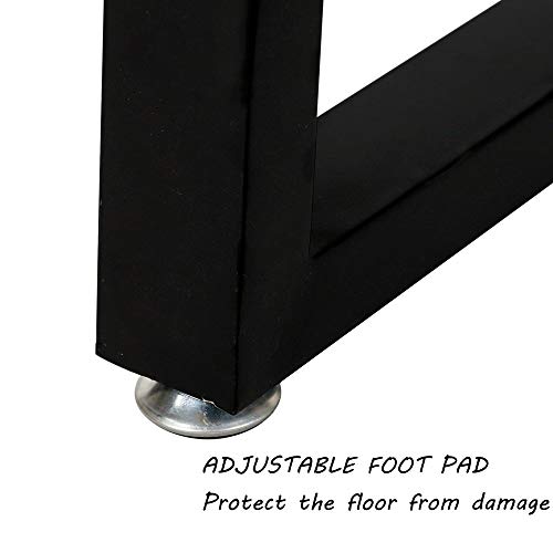 Metal Legs For Table Trapezoid Shape28 H Tall Metal Table Leg Heavy Duty Metal Desk Legs Industrial Table Legs Set Of 2,Black,No Planks #TOP3