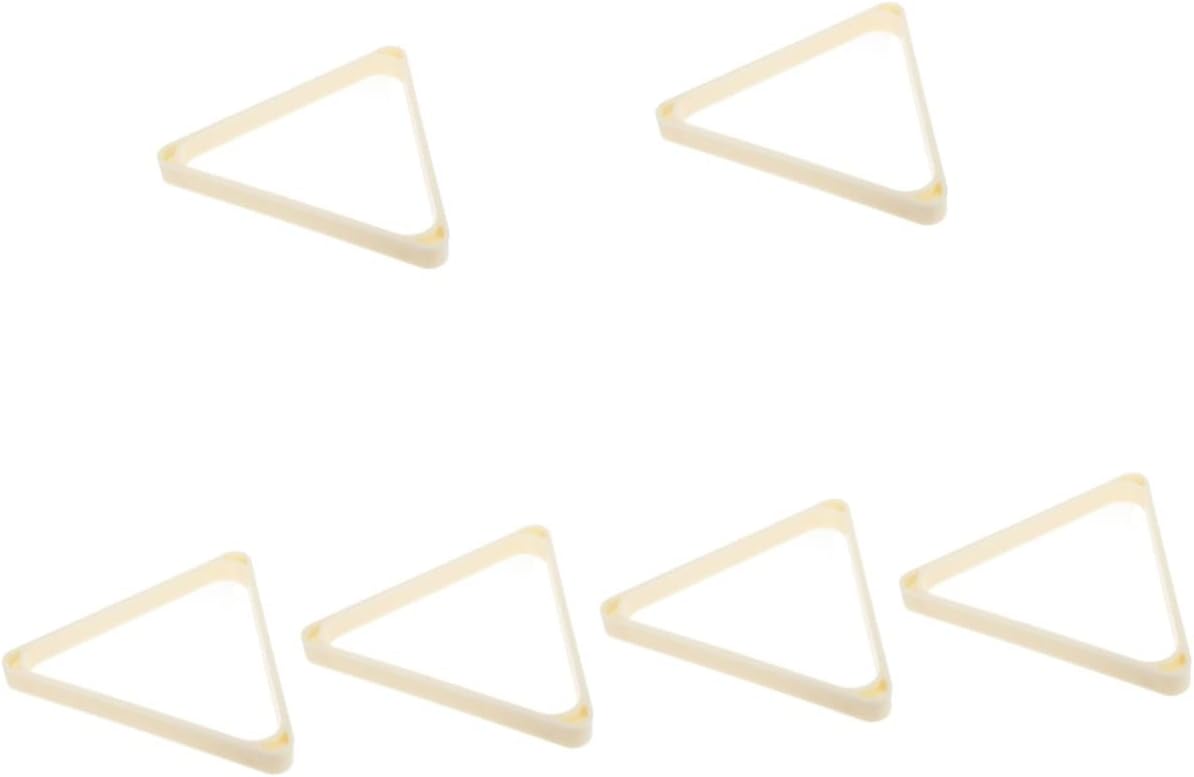 White Tripod Professional Tripod Billiard Triangle Rack Triangle Billiard Frame Triangle Pool Rack Billiard Wood Rack Billiard Accessory 6 Pcs