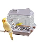 Vogelreisekäfig | Ausbruchsicherer Leichter Transportbehälter,Kleintiertransporter Und Nymphensittichkäfig | Für Zuhause Reisen Camping Kurztrips Und Flugzeugtransport
