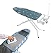 Produktbild WENKO Bügeltisch Professional & Gitternetz-Bügeltuch, extra breites Bügelbrett 130 x 98 x 48 cm mit großer, absenkbarer Ablage für die Dampfbügelstation & Auflage zum Bügeln von empfindlichen Stoffen