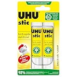 UHU Stic - Bâton de Colle Sans Solvants - Colle Enfant, Loisirs Créatifs, Bureau, Maison, ...