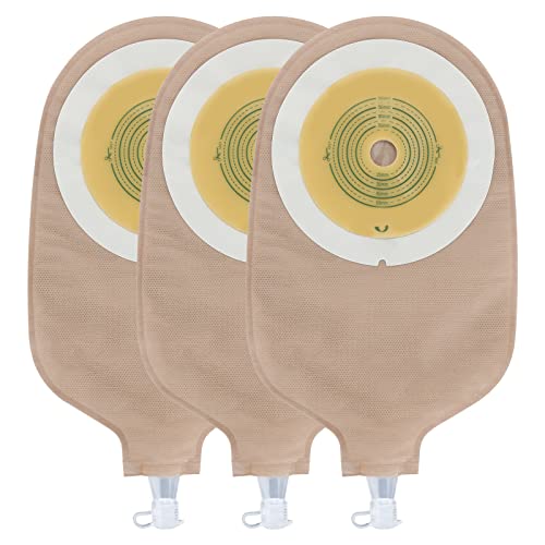 VLOOKUP 20PCS Urostomy Bags,One-Piece Drainable Pouches with Measure Card for Ileostomy Stoma Care