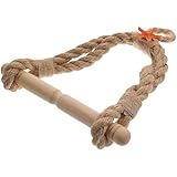 SOLUSTRE Maritimer Toilettenpapierhalter aus Robustem Seil Hängend mit Aufhängehaken Wandmontierter Papierhandtuchhalter für Bad und Küche