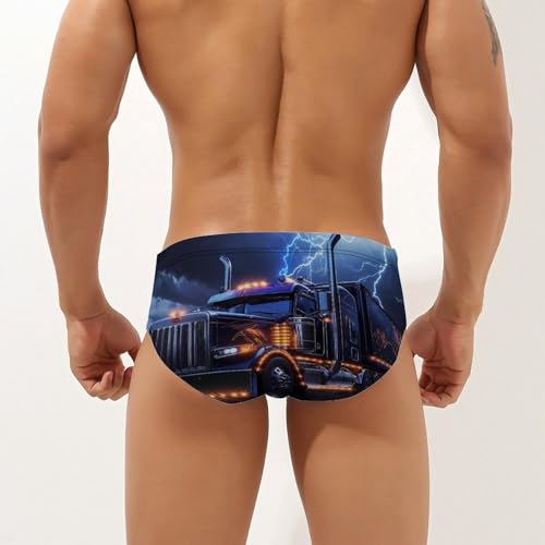 Truck Thunder Mens Swim Briefs Sexy Bikini Swimwear Bathing Suits Trunks2