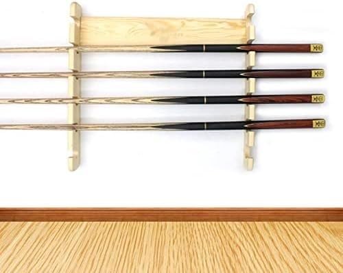 Support mural en bois queues de billard horizontal 6 emplacements pour club et maison