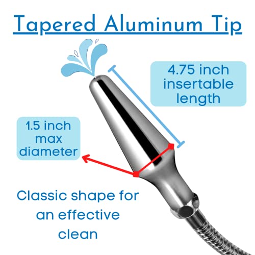 CleanStream All in One 4 Tip Shower Enema System | Shower Anal Douche Conversion Kit for Men and Women | Easy Installation Enema Kit, Various Nozzles Included - Thumbnail 4